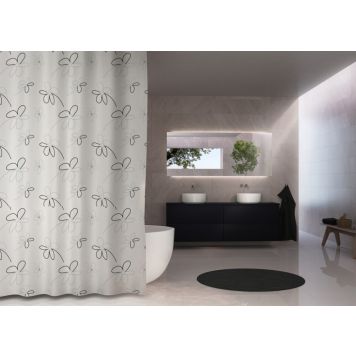 Debel badeforhæng Gipsy grå 180x230 cm