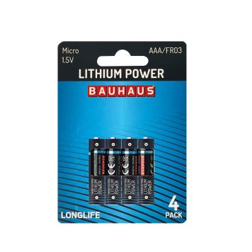 Lithium Power Micro batteri AAA/FR03 4 stk.