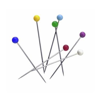 Knappenål flere farver 80 stk.