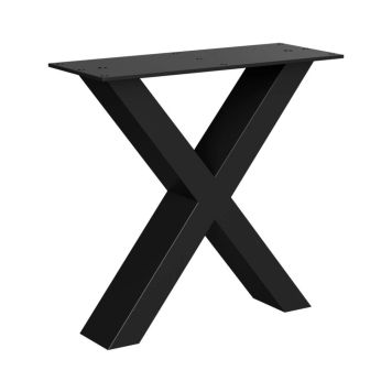 Walteco bordben X-stel sort 38 cm