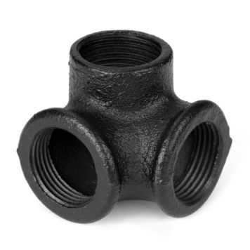 Rusticline Y-stykke t/hyldesystem RT-7 sort 3/4″  