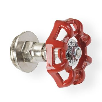 Rusticline lukkeventil t/hyldesystem RT-15 sølv/rød Ø25 mm