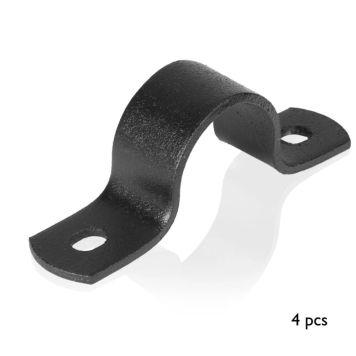 Rusticline spændeklemme t/hyldesystem RT-47 sort 4 stk.