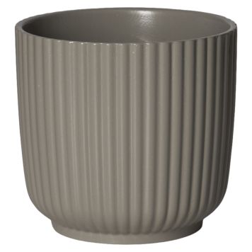 Lauvring krukke Olivia keramik taupe Ø14 cm
