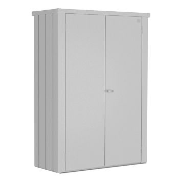 Biohort opbevaringsskab Romeo M høj sølv 0,75 m²