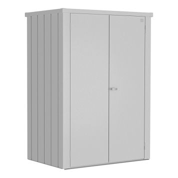 Biohort opbevaringsskab Romeo L høj sølv 1,15 m²