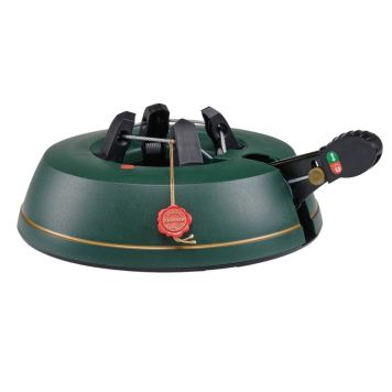 Krinner juletræsfod Basic S mørkegrøn/guld Ø28 cm