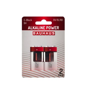 Alkaline Power batteri 6LR61 9V 2 stk.