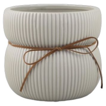 Krukke keramik beige Ø14,2 cm