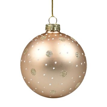 Det Gamle Apotek julekugle glas champagne Ø8 cm