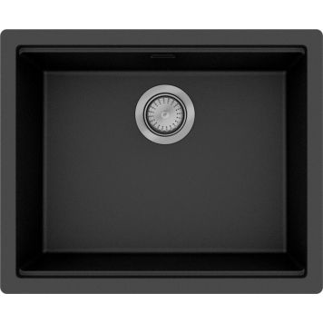 Hansgrohe vask underlimet/nedfældet m/manuelt afløbssæt sort 556 mm