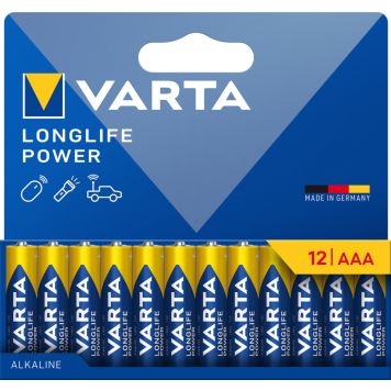 Varta batteri AAA Longlife Power 12 stk.
