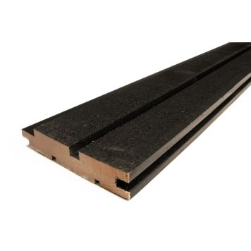 Frøslev facadebeklædning lamel lodret sort gran 22x120x3000 mm