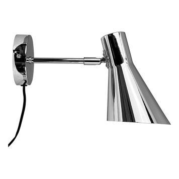 Dyberg Larsen væglampe DL12 krom E27 H20 cm