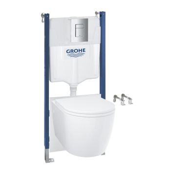 Grohe væghængt toilet 5 i 1 Solido inkl. cisterne krom