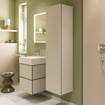 Hansgrohe højskab Xilesa E mat sandbeige højre 40x35x165 cm