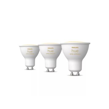 Philips Hue spotpære GU10 WA 4,2W 3 stk.
