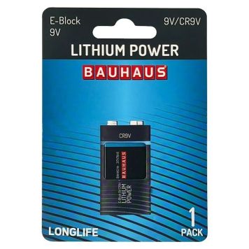 Bauhaus Lithium batteri CR9V