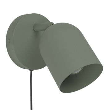 Eglo væglampe Tilston E14 L12 cm grøn