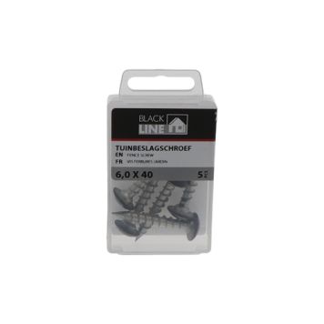 Blackline hegnsskrue tx30 6x40 5stk