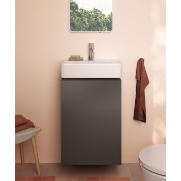 Hansgrohe underskab med vask Xilesa/Xanuia mat skifergrå 1 låge 45 cm