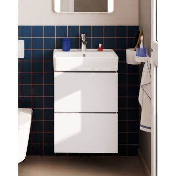 Hansgrohe underskab med vask Xilesa/Xanuia mat hvid 2 skuffer 50x39 cm