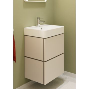 Hansgrohe underskab med vask Xilesa/Xanuia mat sandbeige 2 skuffer 50x39 cm