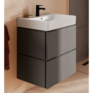 Hansgrohe underskab med vask Xilesa/Xanuia mat skifergrå 2 skuffer 60x48 cm