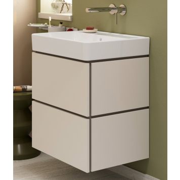 Hansgrohe underskab med vask Xilesa/Xanuia mat sandbeige 2 skuffer 60x48 cm