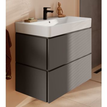 Hansgrohe underskab med vask Xilesa/Xanuia mat skifergrå 2 skuffer 80x48 cm