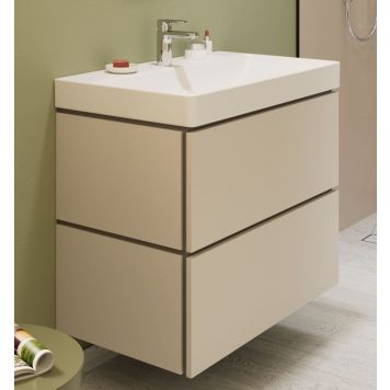 Hansgrohe underskab med vask Xilesa/Xanuia mat sandbeige 2 skuffer 80x48 cm