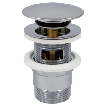 Adora bundventil krom 1 1/4" pop-up m/overløb Ø66 mm 