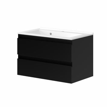 Nortiq underskab med vask Venedig mat sort 80 cm