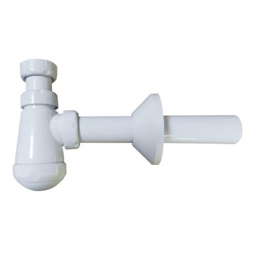 Unico vandlåssæt 1 1/4"x32 mm m/rør og roset hvid plast