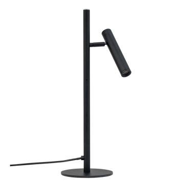 Dyberg Larsen bordlampe Carlo 3100K dæmpbar sort H47,5 cm