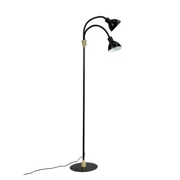Dyberg Larsen Lilje gulvlampe E14 135 cm sort