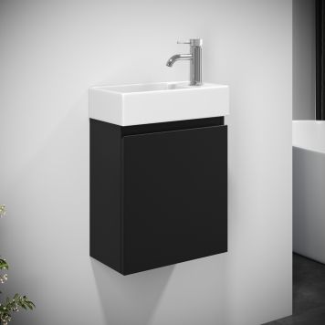 Camden underskab med vask Integrated Slim sort 40 cm