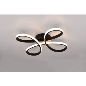 Trio loftlampe Fly 3-trins dæmpbar 3000K sort B40 cm