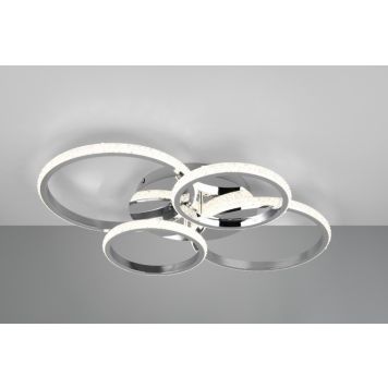 Trio loftlampe Cires 3-trins dæmpbar 4000K krom B65,5 cm