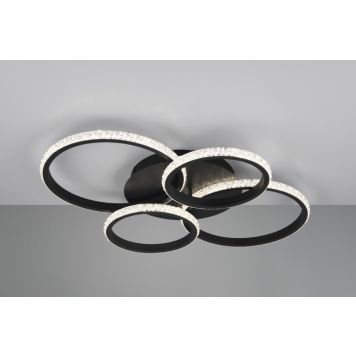 Trio loftlampe Cires 3-trins dæmpbar 4000K sort B65,5 cm