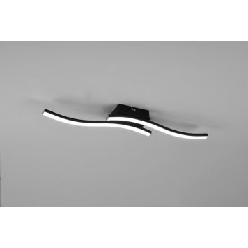 Trio loftlampe Route sort 3000K 2x500lm B56 cm