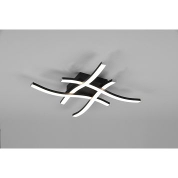 Trio loftlampe Route sort 3000K B46 cm