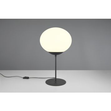 Trio bordlampe Fomento mat sort/opal E27 52x30 cm