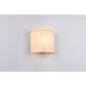 Trio væglampe Aimee sort/natur E27 B23 cm 