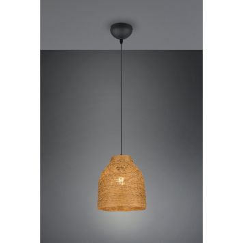 Trio pendel Joeline papirgarn/sort E27 Ø25 cm