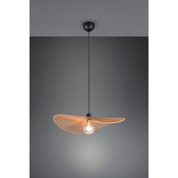 Trio pendel Laurine sort/papirgarn E27 Ø58 cm