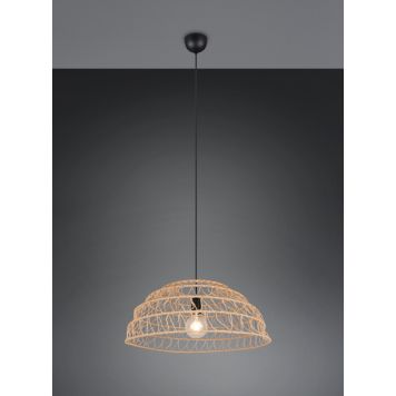 Trio pendel Paulette papirgarn/sort E27 Ø60 cm