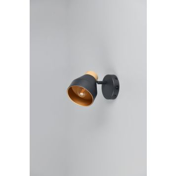 Trio spotlampe Valentin E14 mat sort 19x14 cm