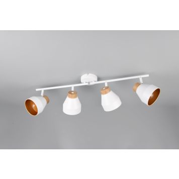 Trio spotlampe Valentin 4xE14 mat hvid 22x71,5 cm