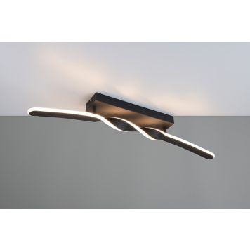 Trio loftlampe Ginko mat sort 12x79 cm